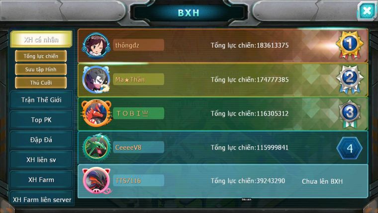 Mã : #TTS7116 - S1520 - V11 - 12K KC - Ho-oh CHD Yvetal Thần Gio Bc Shadow Lugia Nhiều Pet HT