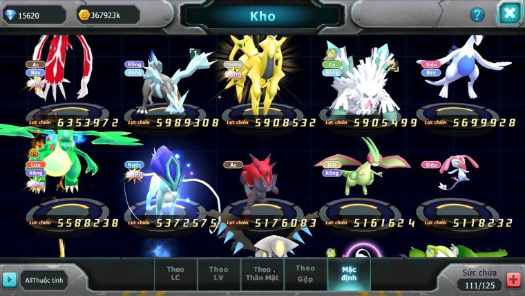 Mã : #TTS7113 - S9 - BXH:22 - White CHD Palkia &Black CH Ho-oh Dnm Ray Bc Nhiều Pet HT