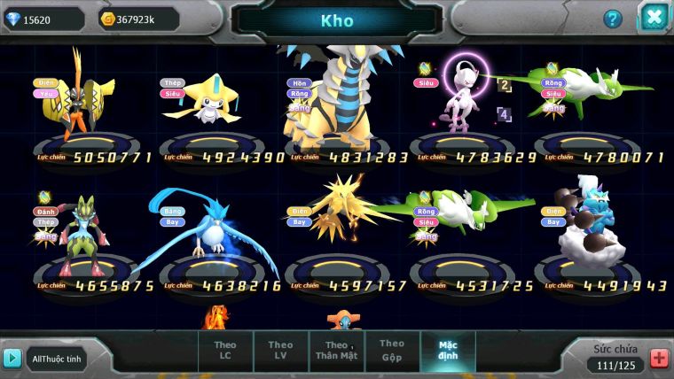 Mã : #TTS7113 - S9 - BXH:22 - White CHD Palkia &Black CH Ho-oh Dnm Ray Bc Nhiều Pet HT
