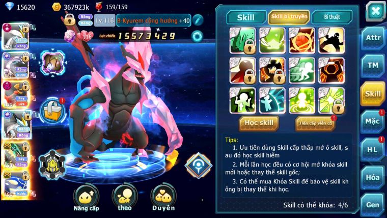 Mã : #TTS7113 - S9 - BXH:22 - White CHD Palkia &Black CH Ho-oh Dnm Ray Bc Nhiều Pet HT