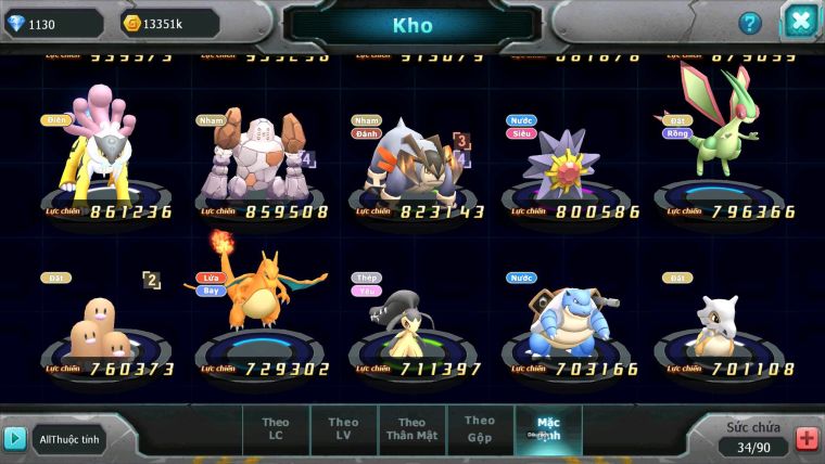 Mã : #TTS7118 - S1901 - V7 - Diancie Dnm Unvoa Giratina Kyogre Nhiều Pet HT