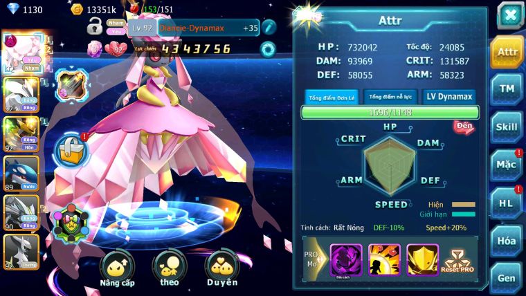 Mã : #TTS7118 - S1901 - V7 - Diancie Dnm Unvoa Giratina Kyogre Nhiều Pet HT