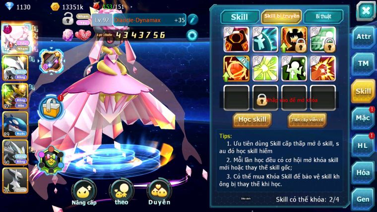 Mã : #TTS7118 - S1901 - V7 - Diancie Dnm Unvoa Giratina Kyogre Nhiều Pet HT