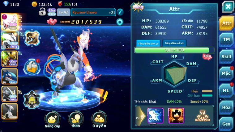 Mã : #TTS7118 - S1901 - V7 - Diancie Dnm Unvoa Giratina Kyogre Nhiều Pet HT