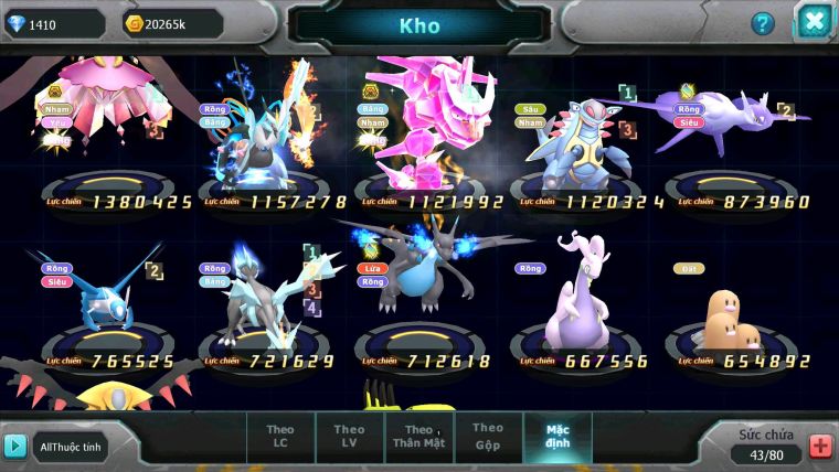 Mã : #TTS7126 - S1914 - V10 - Diancie Bc Unvoa Rắn Băng Bc Armdlo