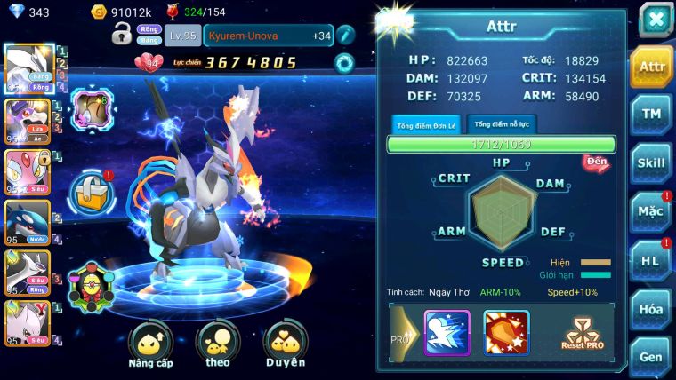 Mã : #TTS7129 - S1803 - V7 - Unvoa Drak ho-oh mes kyogre cặp lati