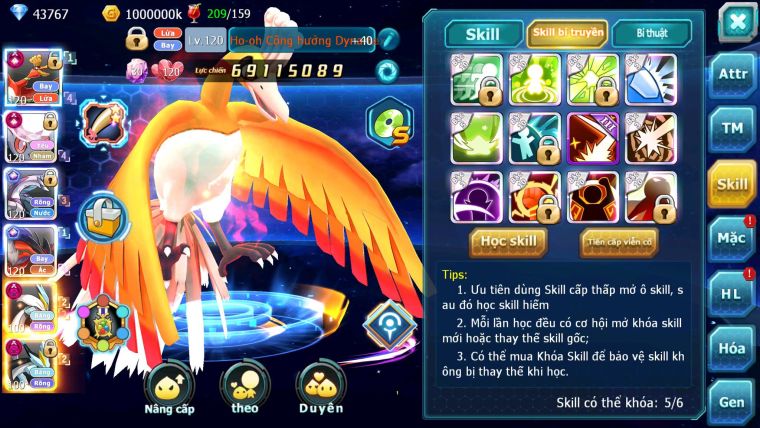 Mã : #TTS7128 - S561 - BXH: 4 - Top4/C9 - V15 - Ho-oh & Diancie CHD Palkia& Yvetal CH WB Dynamax Hoopa Bá Chủ