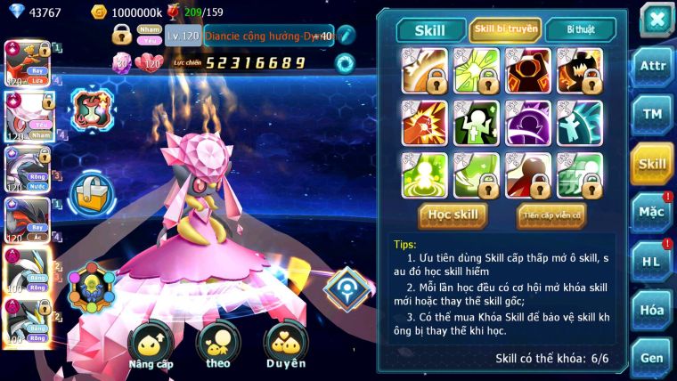 Mã : #TTS7128 - S561 - BXH: 4 - Top4/C9 - V15 - Ho-oh & Diancie CHD Palkia& Yvetal CH WB Dynamax Hoopa Bá Chủ