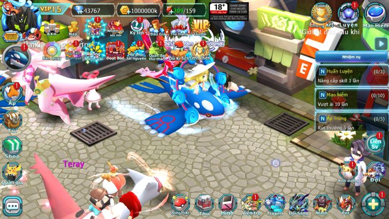 Mã : #TTS7128 - S561 - BXH: 4 - Top4/C9 - V15 - Ho-oh & Diancie CHD Palkia& Yvetal CH WB Dynamax Hoopa Bá Chủ