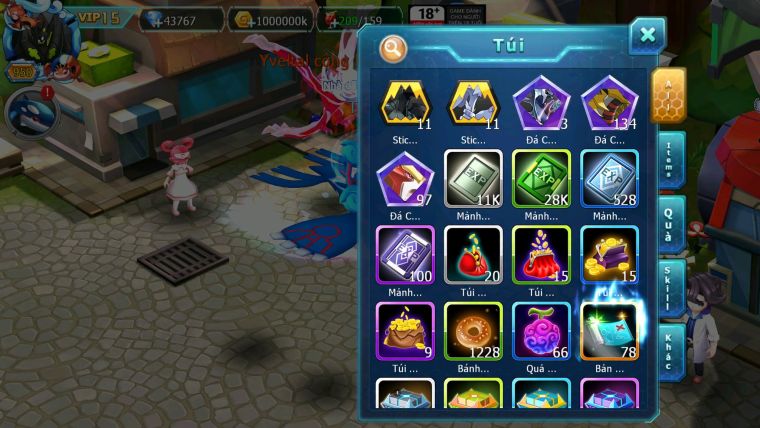 Mã : #TTS7128 - S561 - BXH: 4 - Top4/C9 - V15 - Ho-oh & Diancie CHD Palkia& Yvetal CH WB Dynamax Hoopa Bá Chủ