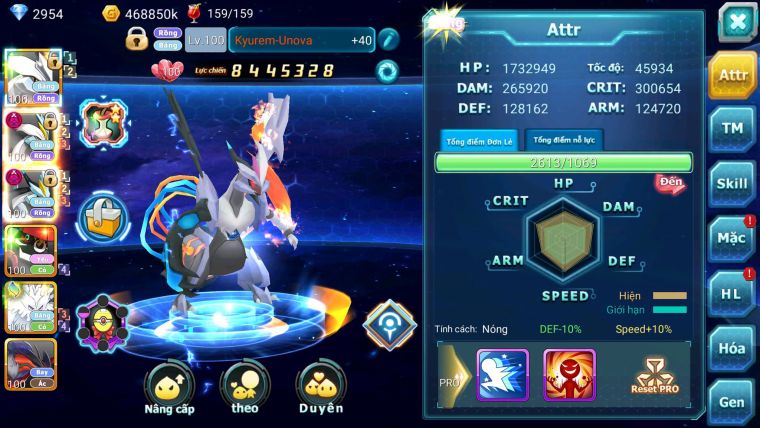 Mã :#TTS7138 - S1838 ( Đã Gộp SV) - BXH: 26  V12 - Unvoa White Black Dynamax Tapu bulu cặp lati