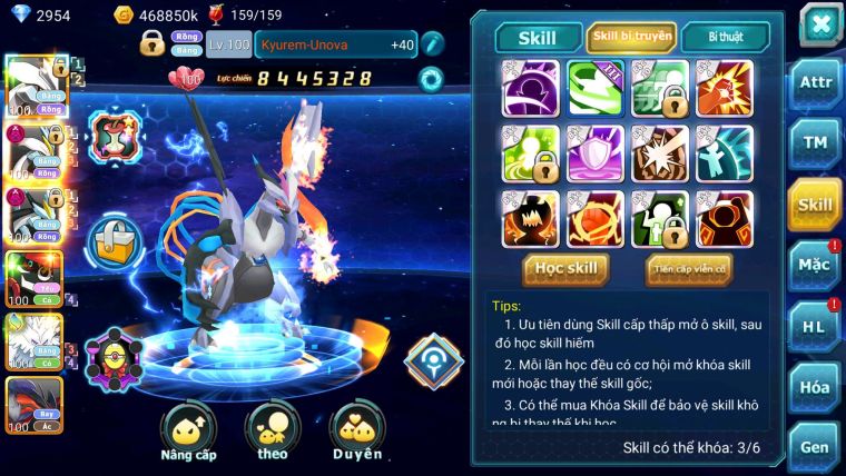 Mã :#TTS7138 - S1838 ( Đã Gộp SV) - BXH: 26  V12 - Unvoa White Black Dynamax Tapu bulu cặp lati