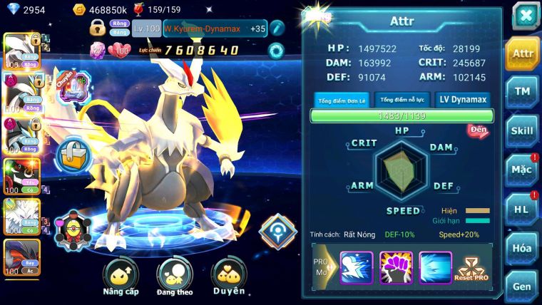 Mã :#TTS7138 - S1838 ( Đã Gộp SV) - BXH: 26  V12 - Unvoa White Black Dynamax Tapu bulu cặp lati