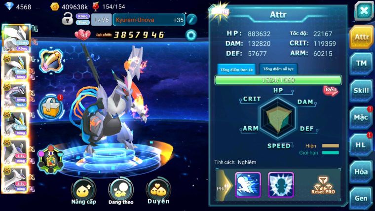 Mã : #TTS7137 -S1848 - V11 - Unvoa WB Bá Chủ Palkia Bc Cặp Lati Bá Chủ Nhiều Pet HT