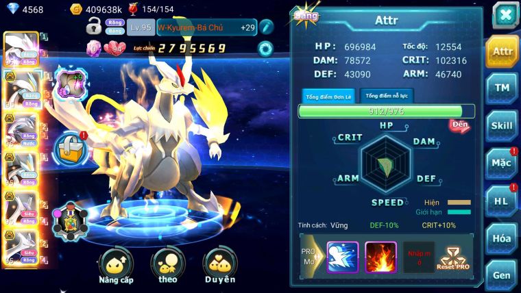 Mã : #TTS7137 -S1848 - V11 - Unvoa WB Bá Chủ Palkia Bc Cặp Lati Bá Chủ Nhiều Pet HT