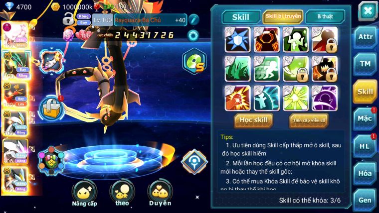Mã : #TTS7135 - S216 - BXH:11 - V12 - 120M Diancie CH - Diancie Dnm Rayquaza BC Ho-oh BC  WB Bá Chủ Unvoa Mew giáp bc nhiều pet bc