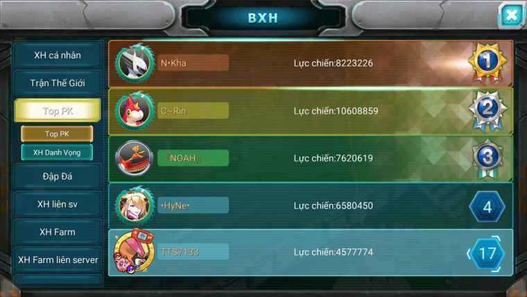 Mã : #TTS7133 - S1919 - V10 BXH : 17 - Unvoa Kyogre RX Bá Chủ Raikou lugia mes nhiều pet ht