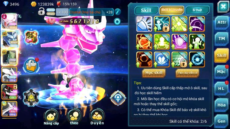 Mã : #TTS7141 - S1768 - V12 - 958S - Diancie CHD Full SS Rắn Băng Sakata Bc Unvoa Nhiều Pet HT