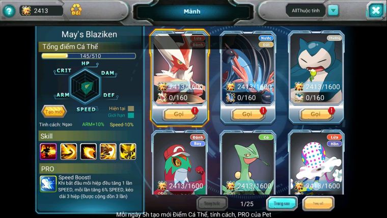 Mã : #TTS7144 - S1874 - BXH:7 - Unvoa Ho-oh Cặp Lati Bc Nhiều Pet HT