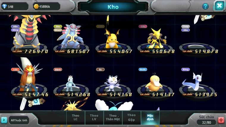 Mã : #TTS7155 - S1912 - 362S - Drak ho-oh Mew giap Yvetal Hentran