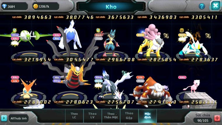 Mã : #TTS7153 - S1297 - Ho-oh Bc Unvoa WB Bá Chủ Pikachu Bc Qvld Bc Nhiều Pet Ht