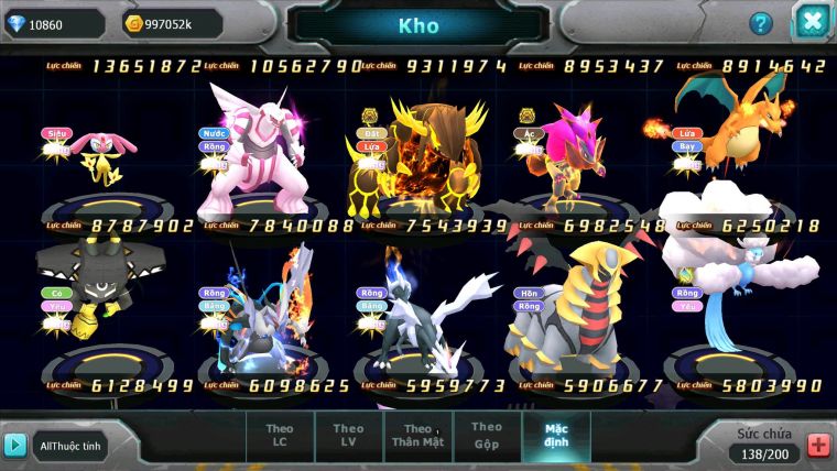 Mã : #TTS7160 - S1165 - BXH:10 - 3K1 Sách - V15 - Black Ho-oh White CHD Rayquaza Bc Yvetal Bc Nhiều Pet HT