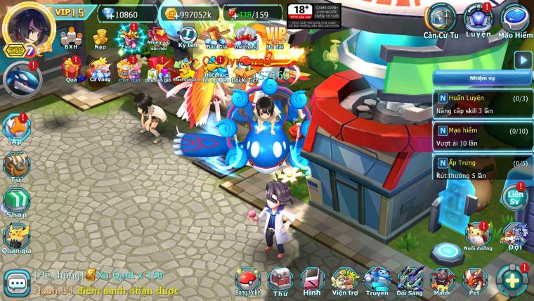 Mã : #TTS7160 - S1165 - BXH:10 - 3K1 Sách - V15 - Black Ho-oh White CHD Rayquaza Bc Yvetal Bc Nhiều Pet HT