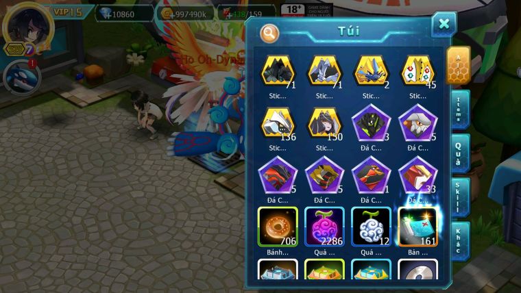 Mã : #TTS7160 - S1165 - BXH:10 - 3K1 Sách - V15 - Black Ho-oh White CHD Rayquaza Bc Yvetal Bc Nhiều Pet HT