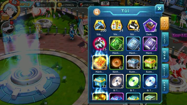 Mã : #TTS7158 - S1838 (SV GỘP ) - BXH: 23 - WB Dnm Unvoa Tapu Bulu Nhiều Pet Ht