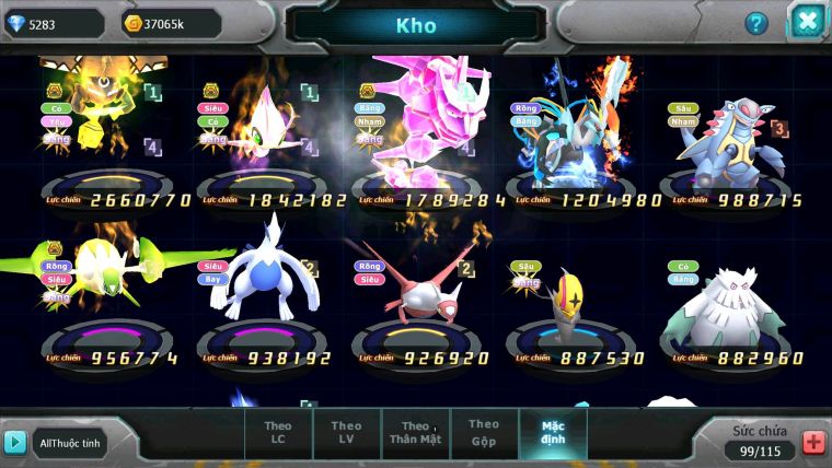 Mã : #TTS7157 - S1911 - V11 - 283S - Tapu Bulu Bá Chủ Celebi Bc Rắn băng Bc Unvoa Nhiều Pet Ht