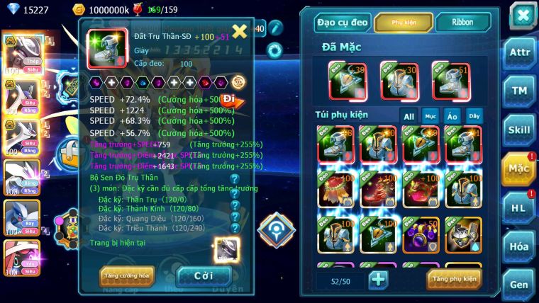Mã : #TTS7156 - S1530 - V10 - 15K KC - Mew giáp bá chủ cặp lati bc build khỏe
